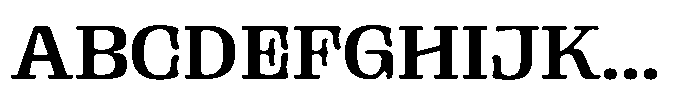 Gutriger Medium Font UPPERCASE