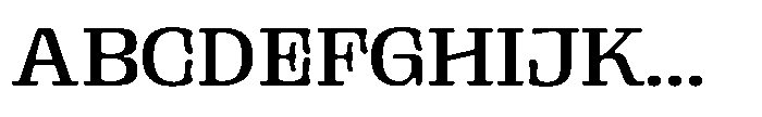 Gutriger Regular Font UPPERCASE