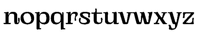 Gutriger Regular Font LOWERCASE