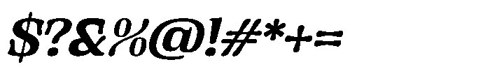 Gutriger Semi Bold Oblique Font OTHER CHARS
