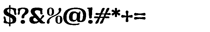 Gutriger Semi Bold Font OTHER CHARS