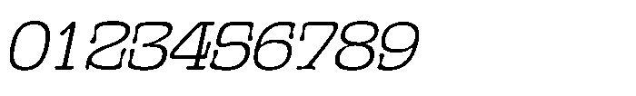 Gutriger Thin Oblique Font OTHER CHARS