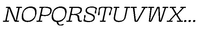 Gutriger Thin Oblique Font UPPERCASE