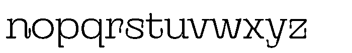 Gutriger Thin Font LOWERCASE