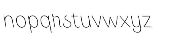 Guzzo Thin Italic Font LOWERCASE