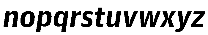 Guardian Agate Sans Grades G1 Bold Italic Font LOWERCASE