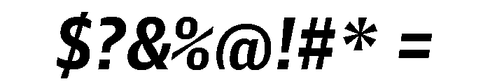 Guardian Agate Sans Grades G1 Duplex Bold Italic Font OTHER CHARS