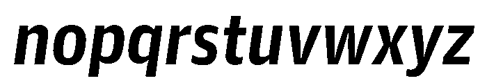 Guardian Agate Sans Grades G1 Duplex Bold Italic Font LOWERCASE