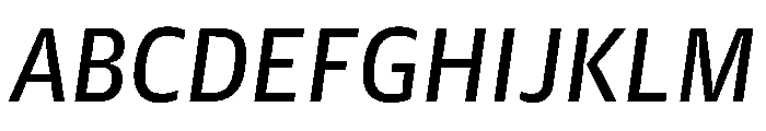 Guardian Agate Sans Grades G3 Duplex Regular Italic Font UPPERCASE