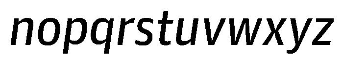 Guardian Agate Sans Grades G3 Duplex Regular Italic Font LOWERCASE