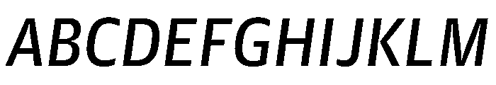 Guardian Agate Sans Grades G4 Duplex Regular Italic Font UPPERCASE