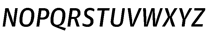 Guardian Agate Sans Grades G4 Duplex Regular Italic Font UPPERCASE