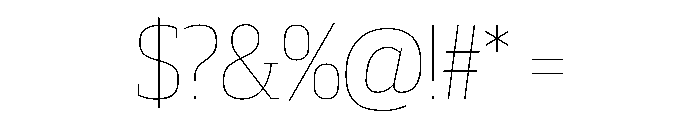 Guardian Compact Hairline Font OTHER CHARS