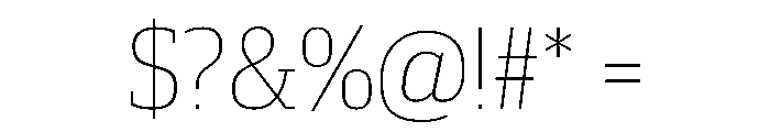 Guardian Compact Thin Font OTHER CHARS