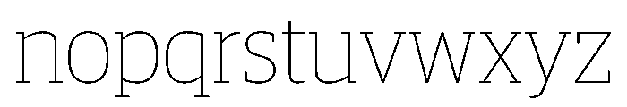 Guardian Compact Thin Font LOWERCASE
