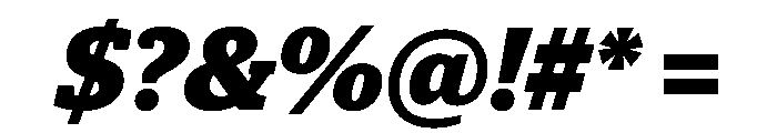 Guardian Egyptian Headline Black Italic Font OTHER CHARS