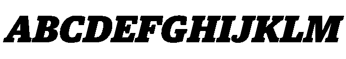 Guardian Egyptian Headline Black Italic Font UPPERCASE