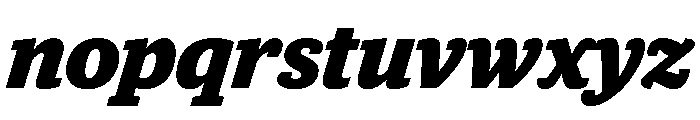 Guardian Egyptian Headline Black Italic Font LOWERCASE