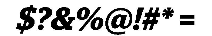 Guardian Egyptian Headline Bold Italic Font OTHER CHARS