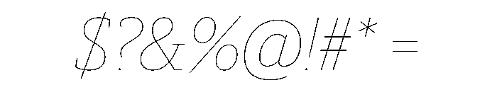 Guardian Egyptian Headline Hairline Italic Font OTHER CHARS