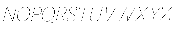 Guardian Egyptian Headline Hairline Italic Font UPPERCASE