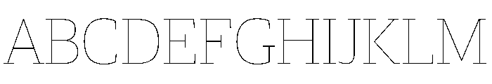 Guardian Egyptian Headline Hairline Font UPPERCASE