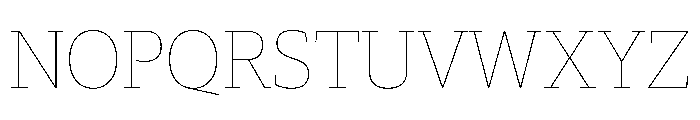 Guardian Egyptian Headline Hairline Font UPPERCASE