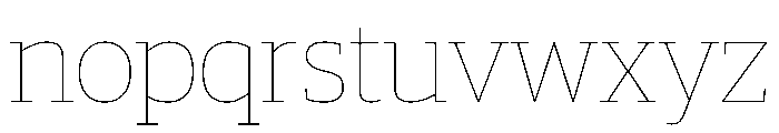 Guardian Egyptian Headline Hairline Font LOWERCASE
