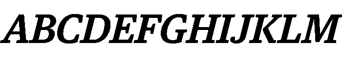 Guardian Egyptian Headline Medium Italic Font UPPERCASE
