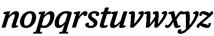 Guardian Egyptian Headline Medium Italic Font LOWERCASE