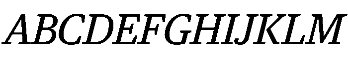 Guardian Egyptian Headline Regular Italic Font UPPERCASE