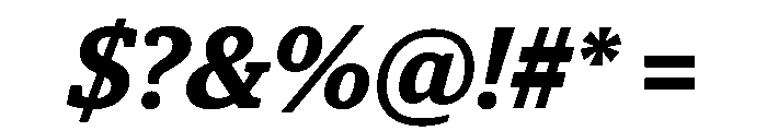 Guardian Egyptian Headline Semibold Italic Font OTHER CHARS