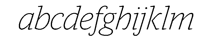 Guardian Egyptian Headline Thin Italic FONT