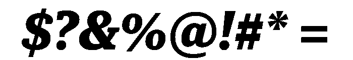 Guardian Egyptian Text Black Italic Font OTHER CHARS