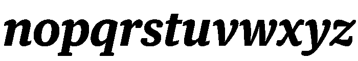 Guardian Egyptian Text Bold Italic Font LOWERCASE