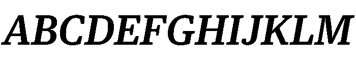 Guardian Egyptian Text Medium Italic Font UPPERCASE