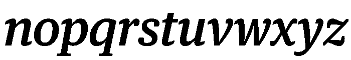 Guardian Egyptian Text Medium Italic Font LOWERCASE
