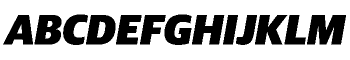 Guardian Sans Headline Black Italic Font UPPERCASE