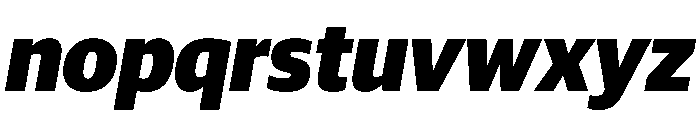 Guardian Sans Headline Black Italic Font LOWERCASE