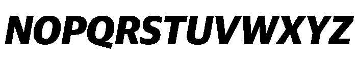Guardian Sans Headline Bold Italic Font UPPERCASE