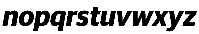 Guardian Sans Headline Bold Italic Font LOWERCASE