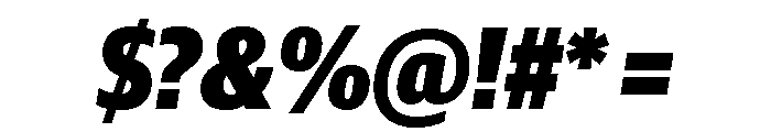 Guardian Sans Headline Condensed Black Italic Font OTHER CHARS