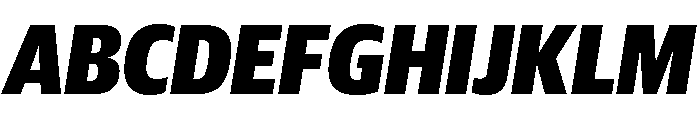 Guardian Sans Headline Condensed Black Italic Font UPPERCASE