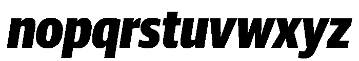 Guardian Sans Headline Condensed Black Italic Font LOWERCASE