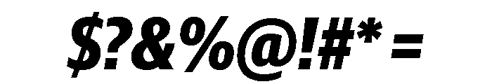 Guardian Sans Headline Condensed Bold Italic Font OTHER CHARS