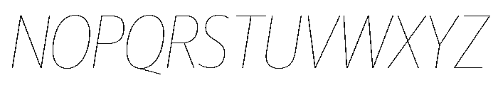 Guardian Sans Headline Condensed Hairline Italic Font UPPERCASE