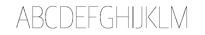 Guardian Sans Headline Condensed Hairline Font UPPERCASE