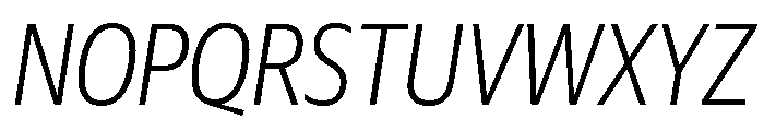 Guardian Sans Headline Condensed Light Italic Font UPPERCASE