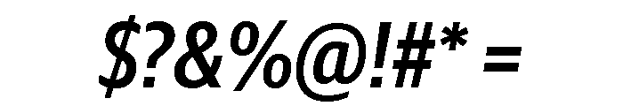 Guardian Sans Headline Condensed Medium Italic Font OTHER CHARS