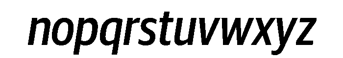 Guardian Sans Headline Condensed Medium Italic Font LOWERCASE